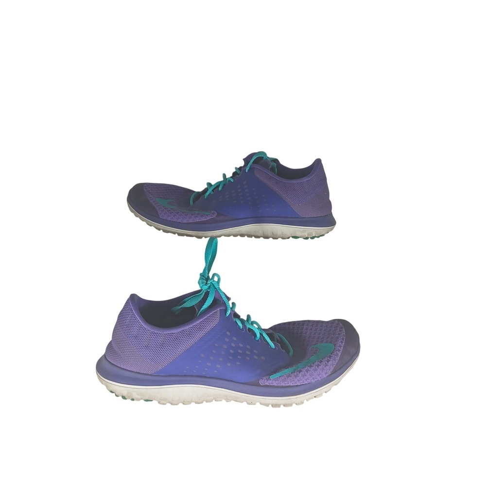 Nike Free 5.0 TR Fit 4 Size 9.5 Purple Teal Training Sneakers 684667-500